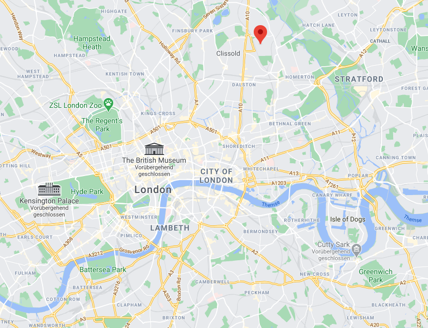 Google Maps Evering Road