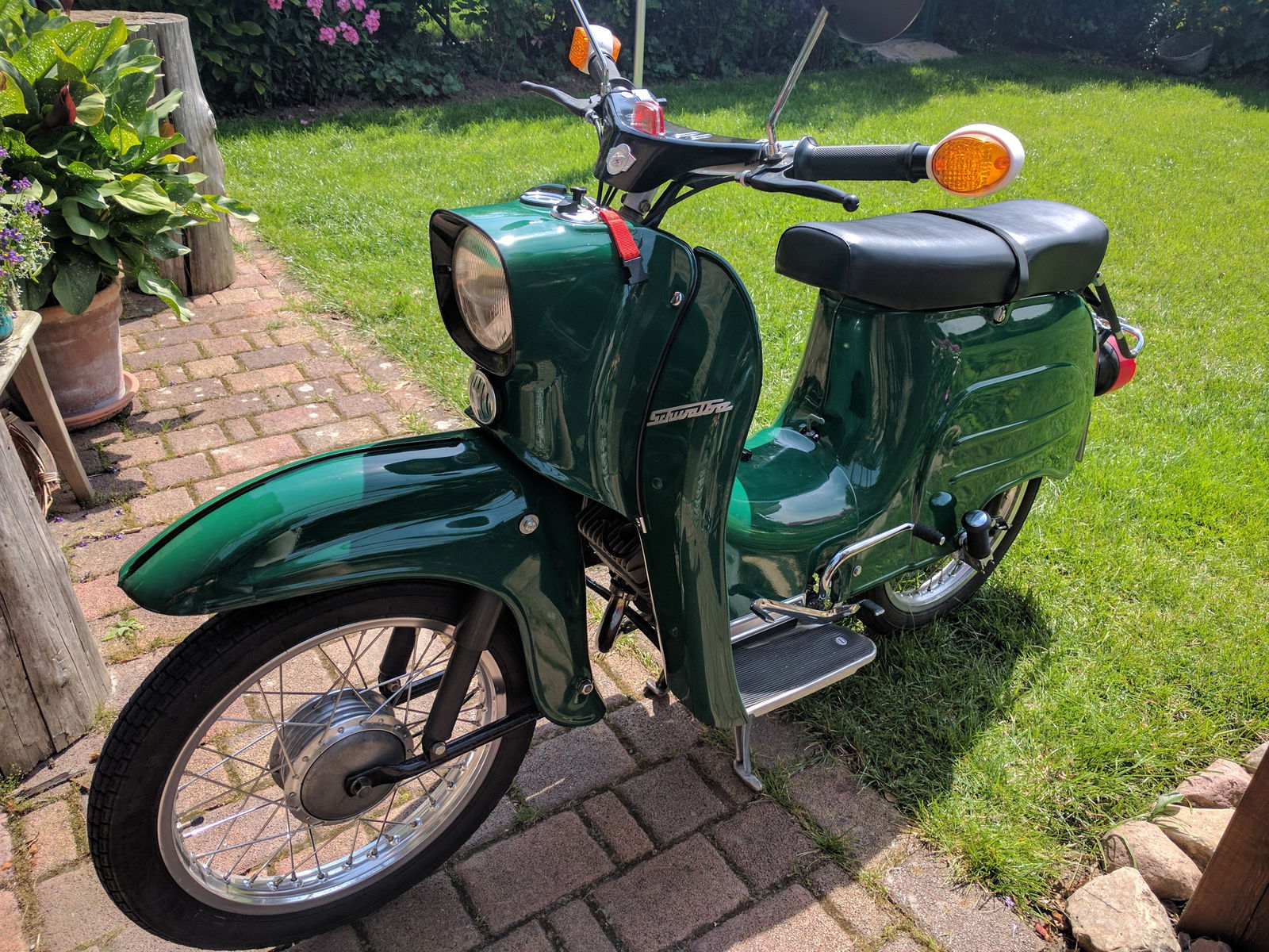 Billiard Grünes Moped