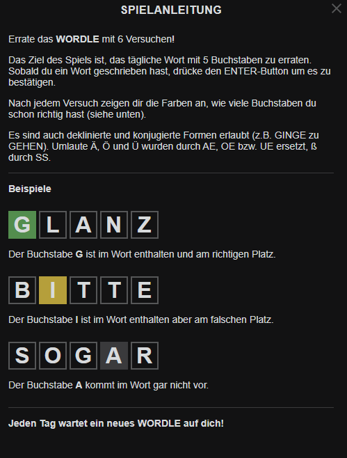 Wordle Anleitung 16:9