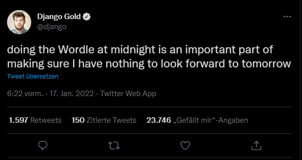 Wordle Tweet