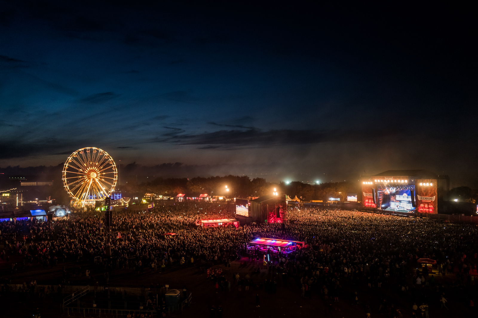 delta radio Backstage Bereich Deichbrand Festival Nacht