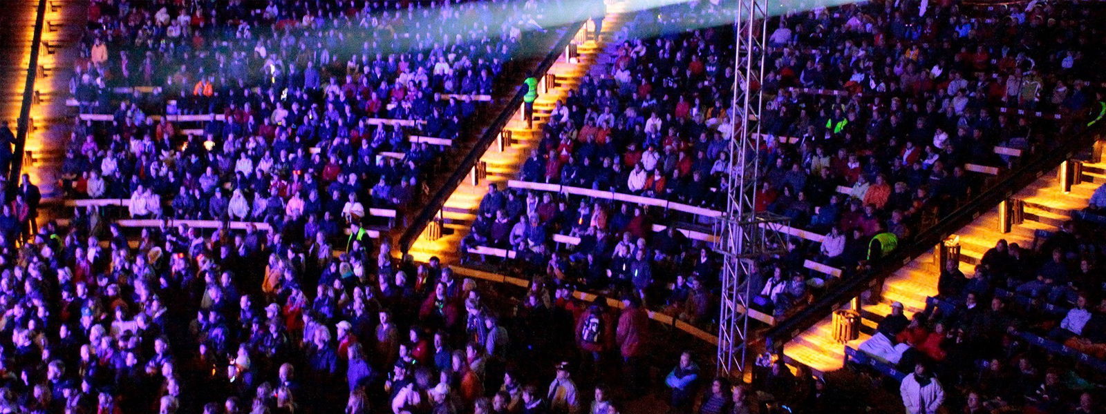 Konzert am Kalkberg in Bad Segeberg in der Nacht