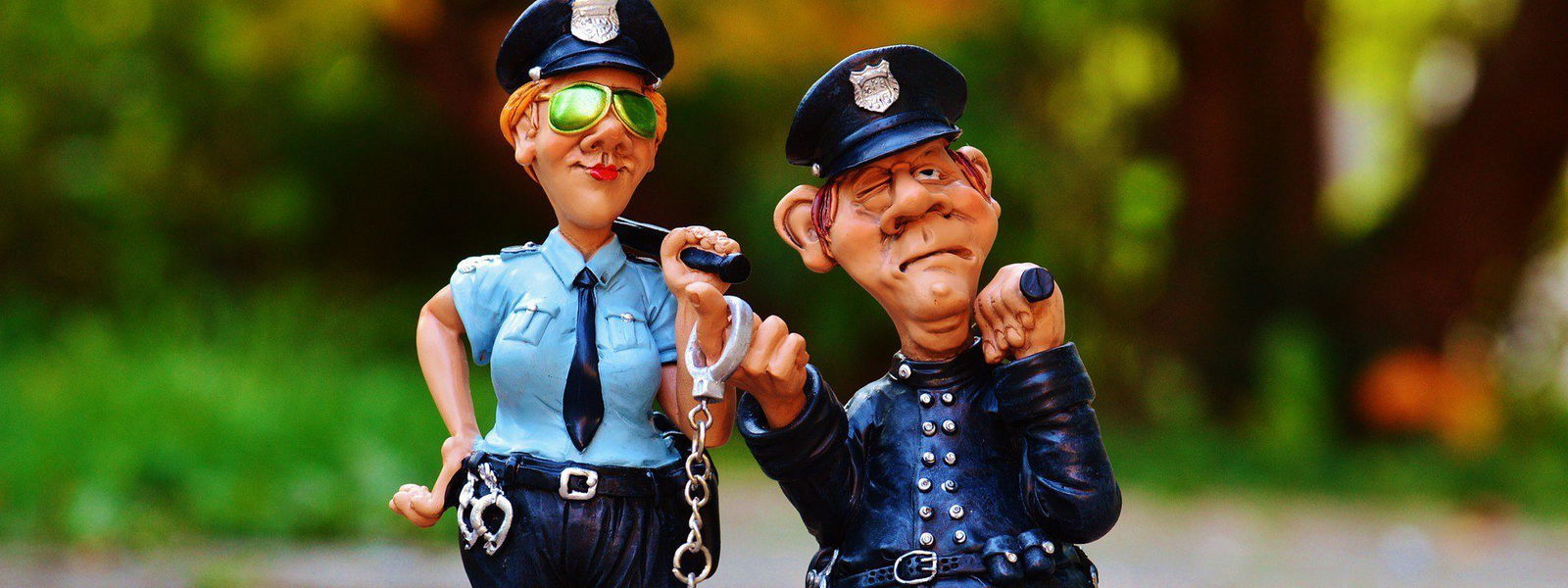 Polizisten als Figuren
