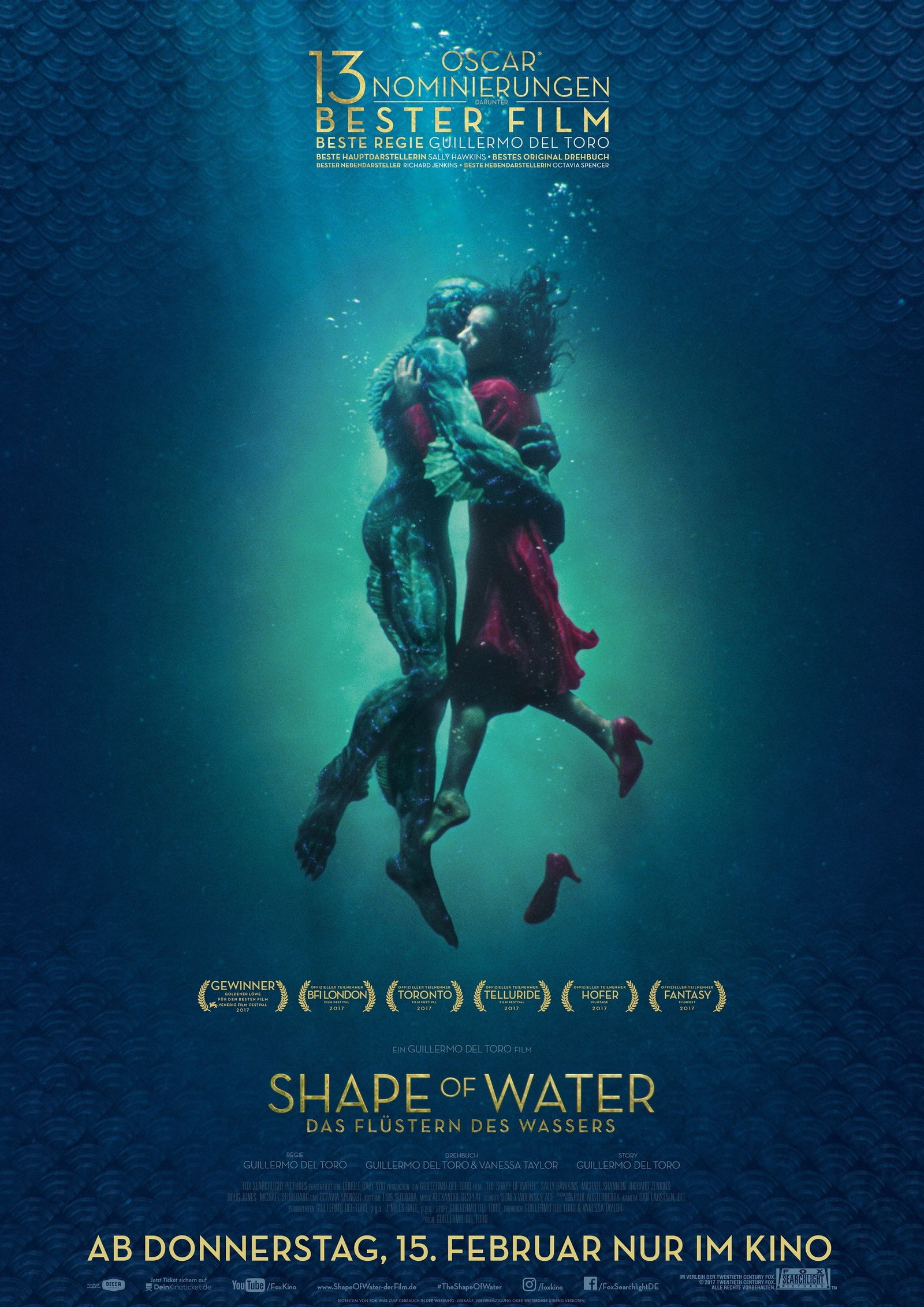 Shape Of Water für 13 Oscars nominiert