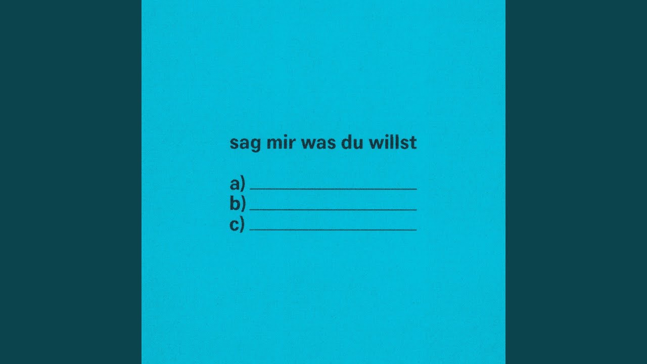 Clueso - Sag mir was du willst 